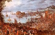 Jan Brueghel The Great Fish Market china oil painting reproduction